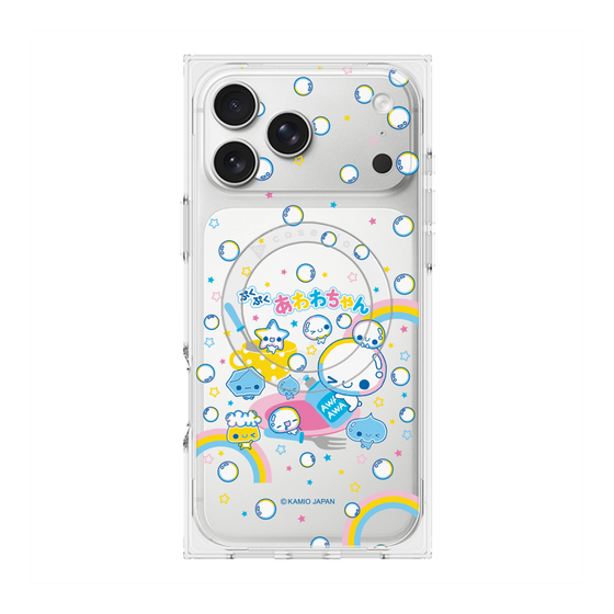 プレミアムスクエアケース with MagSafe［ ぷくぷくあわわちゃん - しゃぼんだま ］