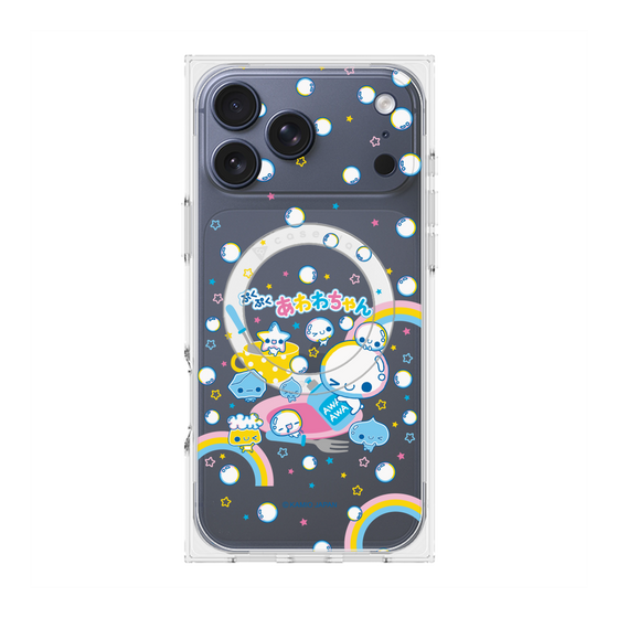 プレミアムスクエアケース with MagSafe［ ぷくぷくあわわちゃん - しゃぼんだま ］