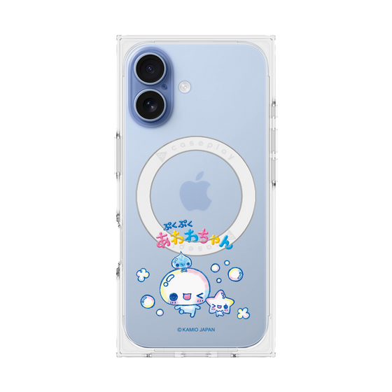 プレミアムスクエアケース with MagSafe［ ぷくぷくあわわちゃん - 仲良し ］