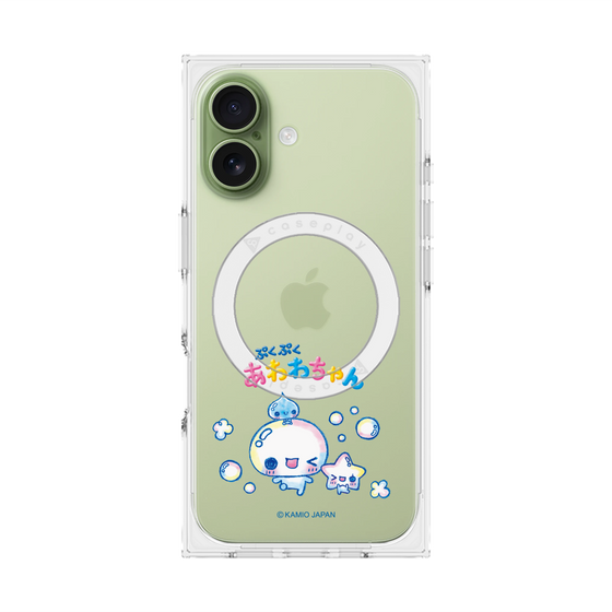 プレミアムスクエアケース with MagSafe［ ぷくぷくあわわちゃん - 仲良し ］