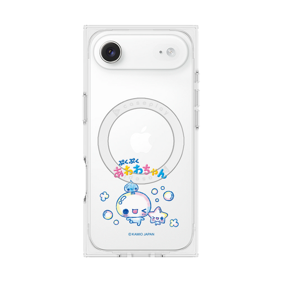 プレミアムスクエアケース with MagSafe［ ぷくぷくあわわちゃん - 仲良し ］