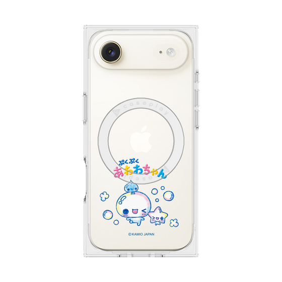 プレミアムスクエアケース with MagSafe［ ぷくぷくあわわちゃん - 仲良し ］