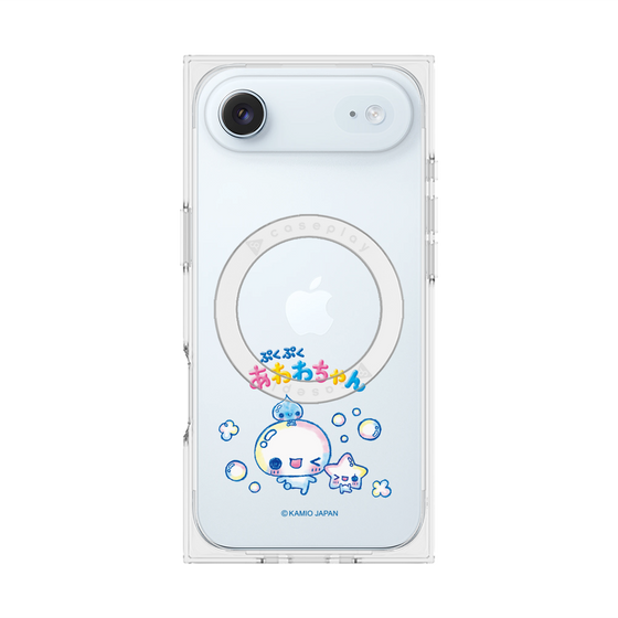 プレミアムスクエアケース with MagSafe［ ぷくぷくあわわちゃん - 仲良し ］