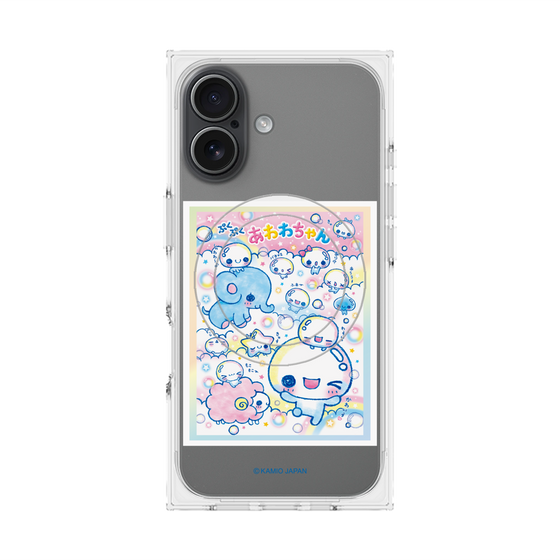 プレミアムスクエアケース with MagSafe［ ぷくぷくあわわちゃん - お友達 ］