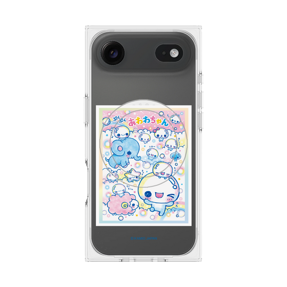 プレミアムスクエアケース with MagSafe［ ぷくぷくあわわちゃん - お友達 ］