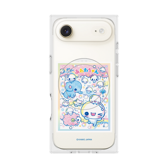 プレミアムスクエアケース with MagSafe［ ぷくぷくあわわちゃん - お友達 ］