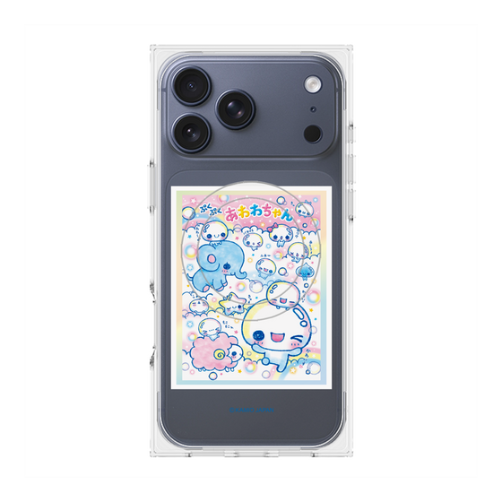 プレミアムスクエアケース with MagSafe［ ぷくぷくあわわちゃん - お友達 ］