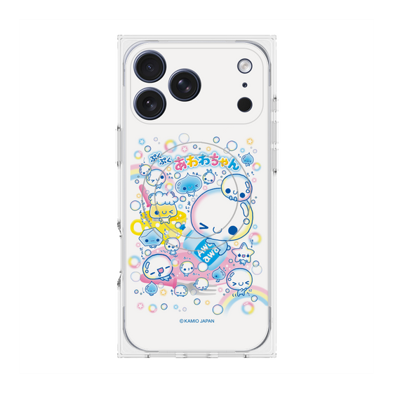 プレミアムスクエアケース with MagSafe［ ぷくぷくあわわちゃん - あわあわ ］