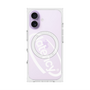 プレミアムスクエアケース with MagSafe［ LATENCY - Circle logo - Clear ］