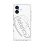 プレミアムスクエアケース with MagSafe［ LATENCY - Circle logo - White ］