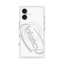 プレミアムスクエアケース with MagSafe［ LATENCY - Circle logo - White ］