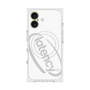 プレミアムスクエアケース with MagSafe［ LATENCY - Circle logo - White ］