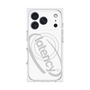 プレミアムスクエアケース with MagSafe［ LATENCY - Circle logo - White ］
