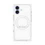 プレミアムスクエアケース with MagSafe［ LATENCY - Logotype - White ］