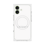 プレミアムスクエアケース with MagSafe［ LATENCY - Logotype - White ］