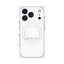 プレミアムスクエアケース with MagSafe［ LATENCY - Logotype - White ］