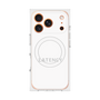 プレミアムスクエアケース with MagSafe［ LATENCY - Logotype - White ］