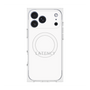 プレミアムスクエアケース with MagSafe［ LATENCY - Logotype - White ］