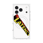 プレミアムスクエアケース with MagSafe［ LATENCY - Rock logo - White ］