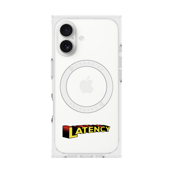 プレミアムスクエアケース with MagSafe［ LATENCY - Rock logo ］