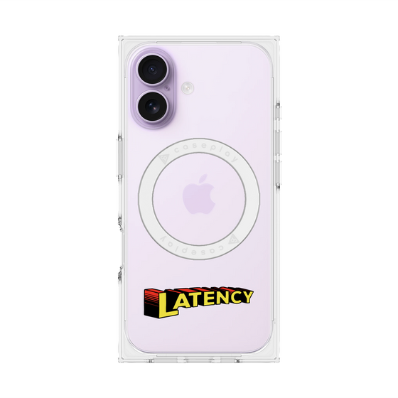 プレミアムスクエアケース with MagSafe［ LATENCY - Rock logo ］