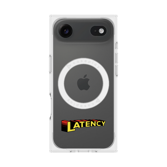 プレミアムスクエアケース with MagSafe［ LATENCY - Rock logo ］