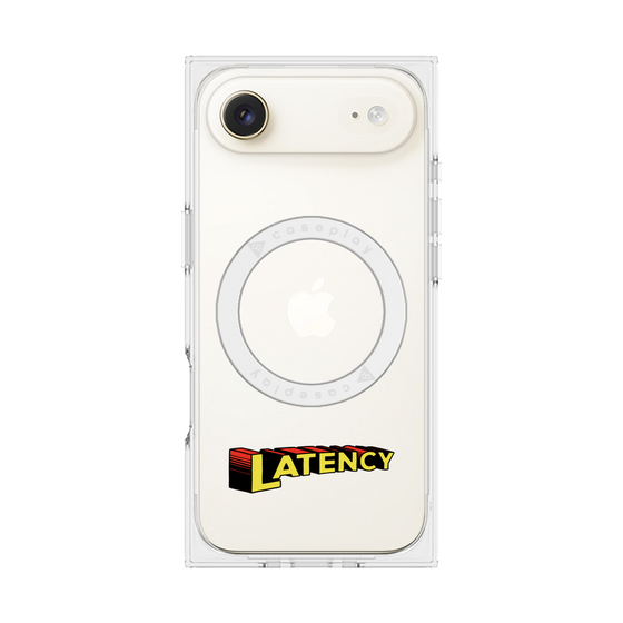 プレミアムスクエアケース with MagSafe［ LATENCY - Rock logo ］