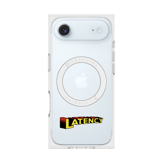 プレミアムスクエアケース with MagSafe［ LATENCY - Rock logo ］