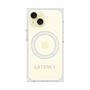 プレミアムスクエアケース with MagSafe［ LATENCY - Logotype - Gray ］