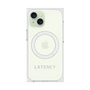 プレミアムスクエアケース with MagSafe［ LATENCY - Logotype - Gray ］