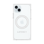 プレミアムスクエアケース with MagSafe［ LATENCY - Logotype - Gray ］