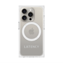 プレミアムスクエアケース with MagSafe［ LATENCY - Logotype - Gray ］