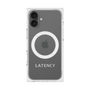 プレミアムスクエアケース with MagSafe［ LATENCY - Logotype - Gray ］