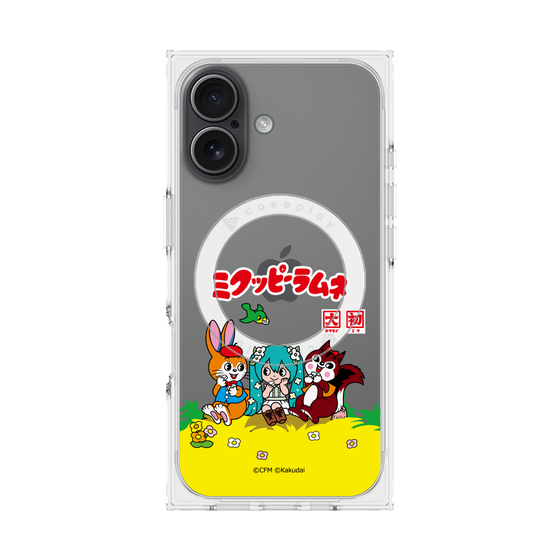 プレミアムスクエアケース with MagSafe［ 初音ミク×クッピーラムネ - パッケージ - クリア ］