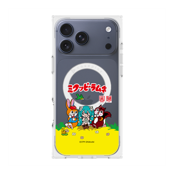プレミアムスクエアケース with MagSafe［ 初音ミク×クッピーラムネ - パッケージ - クリア ］
