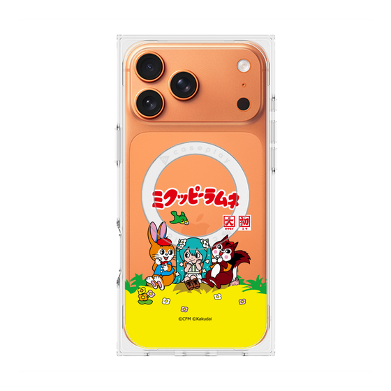 プレミアムスクエアケース with MagSafe［ 初音ミク×クッピーラムネ - パッケージ - クリア ］