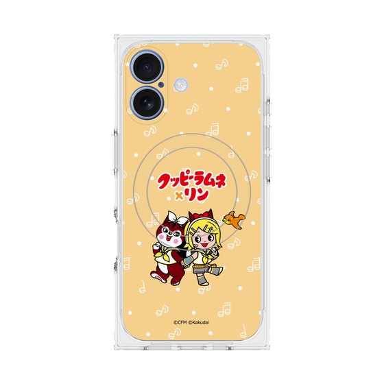 プレミアムスクエアケース with MagSafe［ 初音ミク×クッピーラムネ - 鏡音リン×ラム - デフォルメイラスト ］