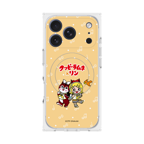 プレミアムスクエアケース with MagSafe［ 初音ミク×クッピーラムネ - 鏡音リン×ラム - デフォルメイラスト ］