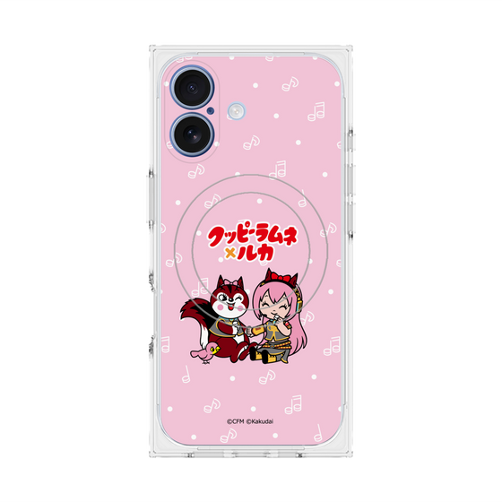 プレミアムスクエアケース with MagSafe［ 初音ミク×クッピーラムネ - 巡音ルカ×ラム - デフォルメイラスト ］