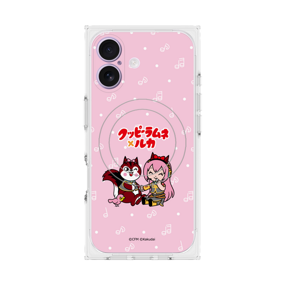 プレミアムスクエアケース with MagSafe［ 初音ミク×クッピーラムネ - 巡音ルカ×ラム - デフォルメイラスト ］