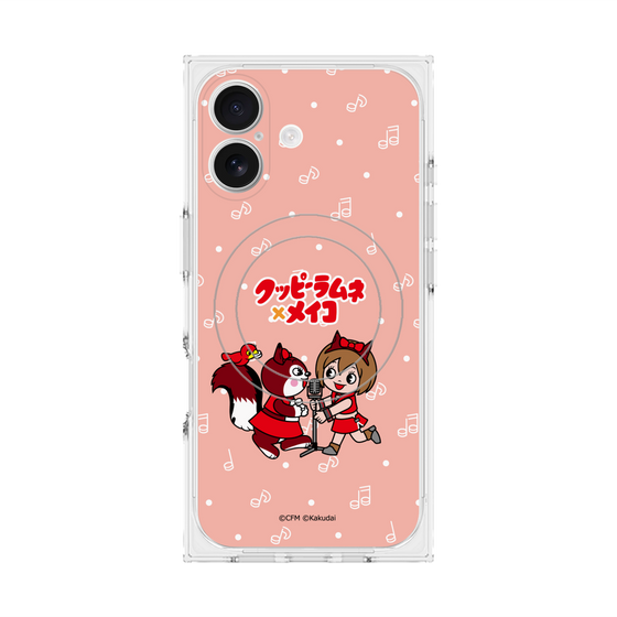 プレミアムスクエアケース with MagSafe［ 初音ミク×クッピーラムネ - MEIKO×ラム - デフォルメイラスト ］