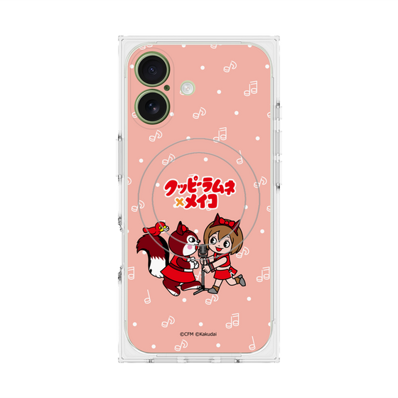 プレミアムスクエアケース with MagSafe［ 初音ミク×クッピーラムネ - MEIKO×ラム - デフォルメイラスト ］