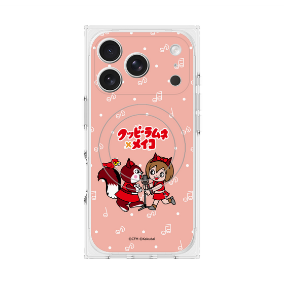 プレミアムスクエアケース with MagSafe［ 初音ミク×クッピーラムネ - MEIKO×ラム - デフォルメイラスト ］