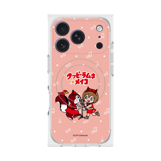プレミアムスクエアケース with MagSafe［ 初音ミク×クッピーラムネ - MEIKO×ラム - デフォルメイラスト ］