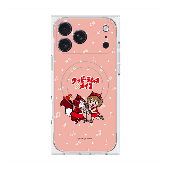 プレミアムスクエアケース with MagSafe［ 初音ミク×クッピーラムネ - MEIKO×ラム - デフォルメイラスト ］