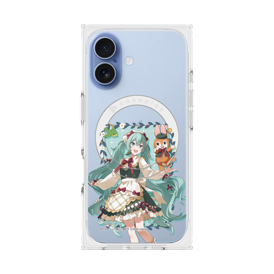 プレミアムスクエアケース with MagSafe［ 初音ミク×クッピーラムネ - 初音ミク×クッピー - 等身イラスト1 ］
