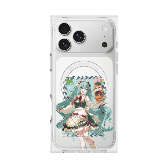 プレミアムスクエアケース with MagSafe［ 初音ミク×クッピーラムネ - 初音ミク×クッピー - 等身イラスト1 ］