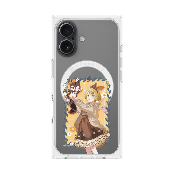 プレミアムスクエアケース with MagSafe［ 初音ミク×クッピーラムネ - 鏡音リン×ラム - 等身イラスト1 ］