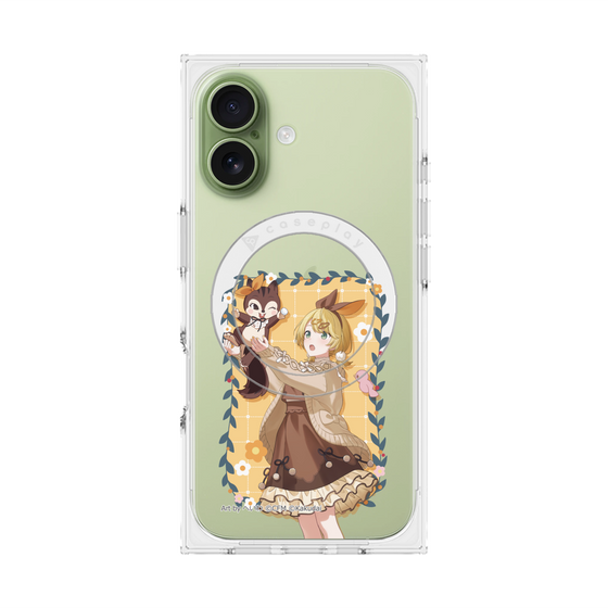 プレミアムスクエアケース with MagSafe［ 初音ミク×クッピーラムネ - 鏡音リン×ラム - 等身イラスト1 ］