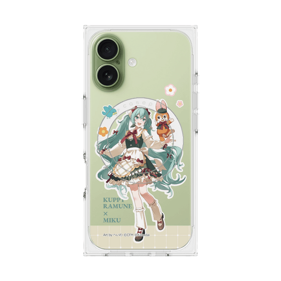 プレミアムスクエアケース with MagSafe［ 初音ミク×クッピーラムネ - 初音ミク×クッピー - 等身イラスト2 ］